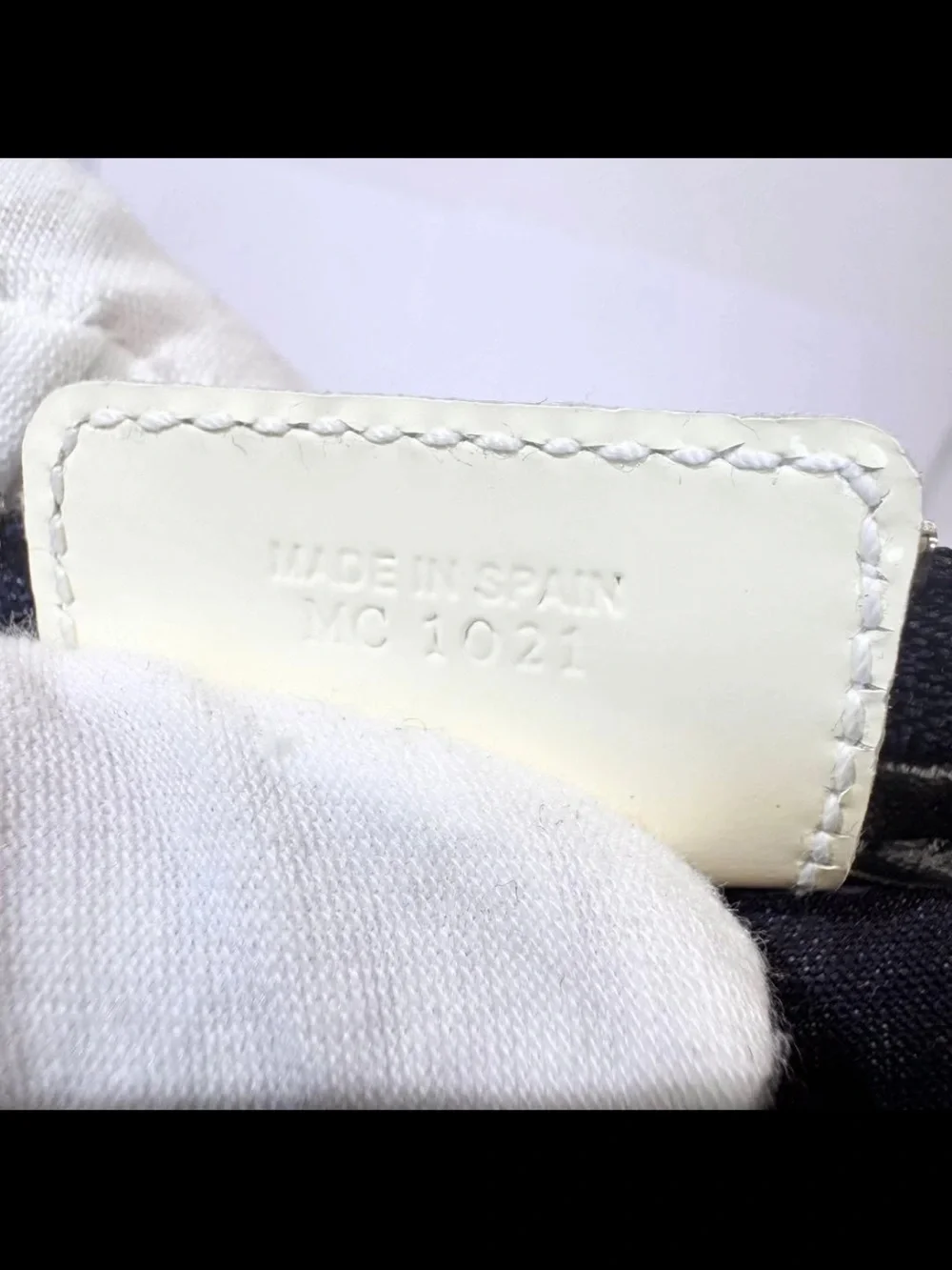 Dior Navy and White Logo Cosmetic Pouch